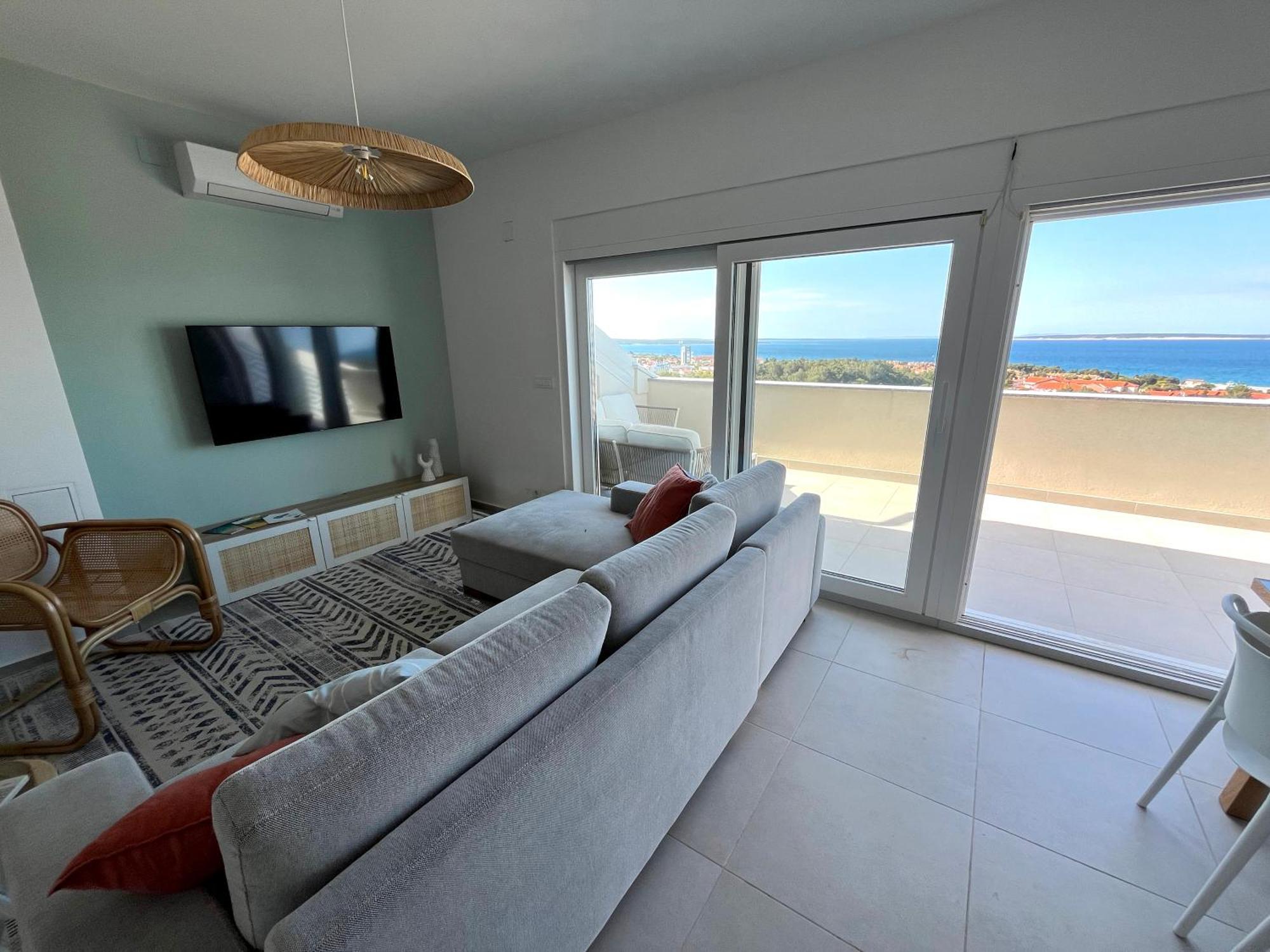 Penthouse Sky Deluxe Lägenhet Novalja Exteriör bild